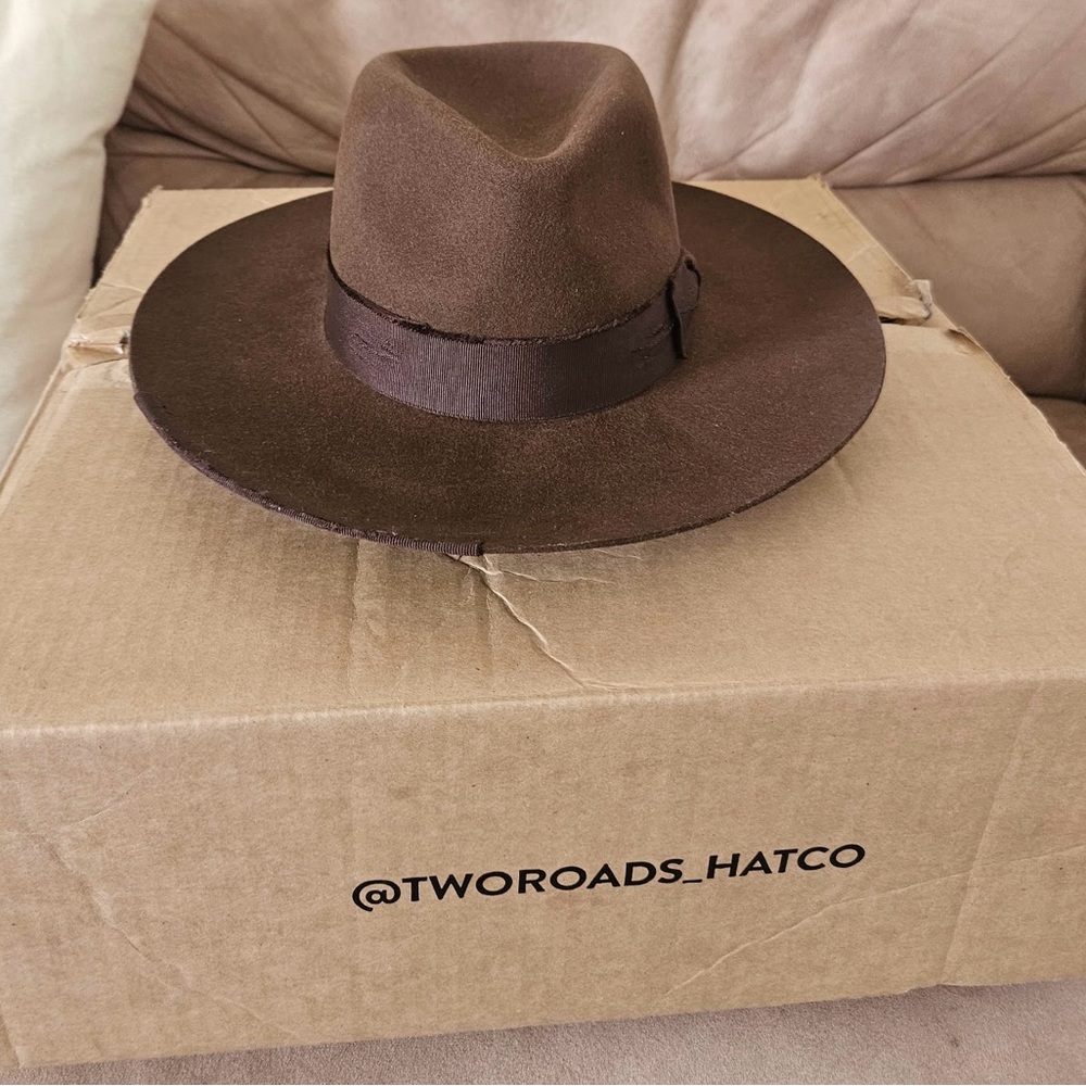 Two Roads Brown Fedora Hat